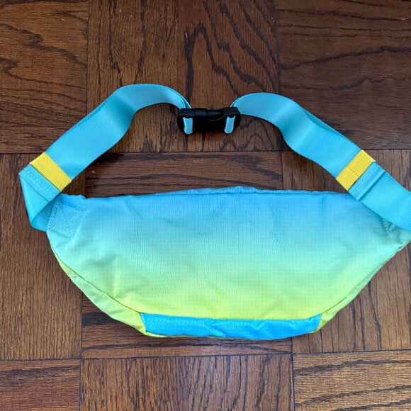 Hoka Waist Fanny Pack Running Blue Yellow NEW - Picture 2 of 3
